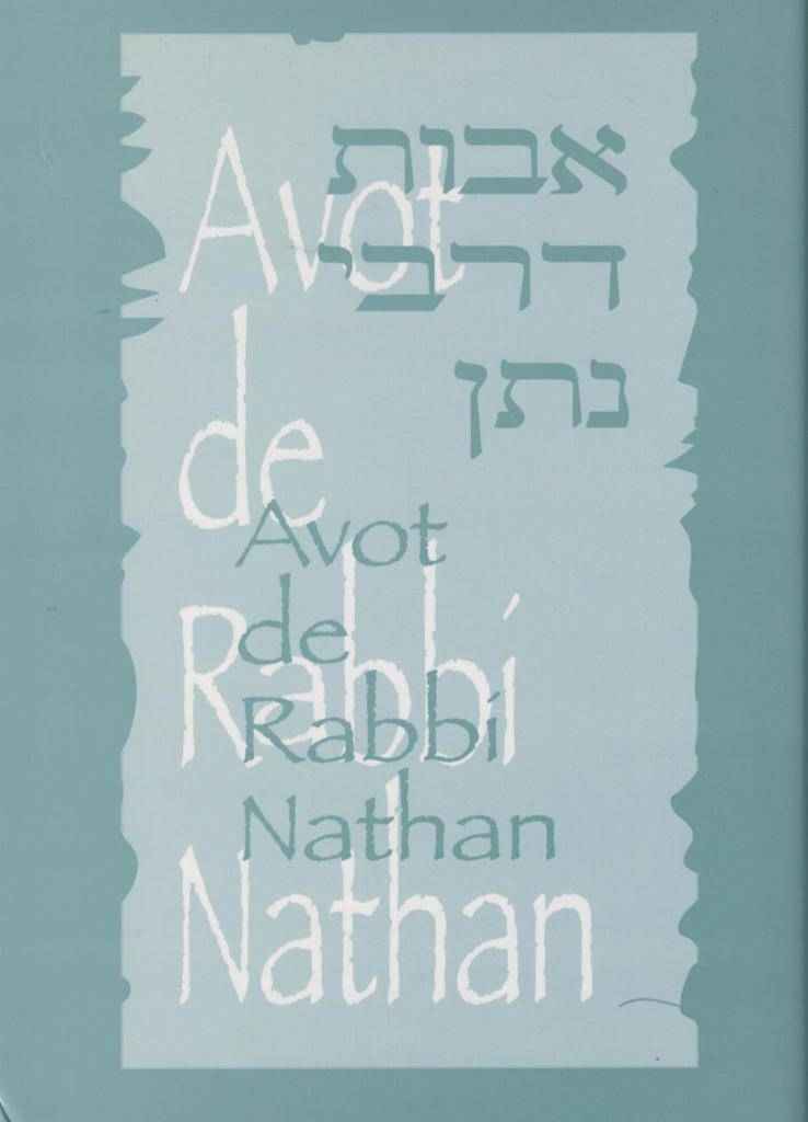 Avot De Rabbi Nathan - Verlag Morascha